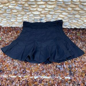 Poster Girl Womens Navy Blue Pleated Stretch Side Zipper A-Line Skirt Size XS